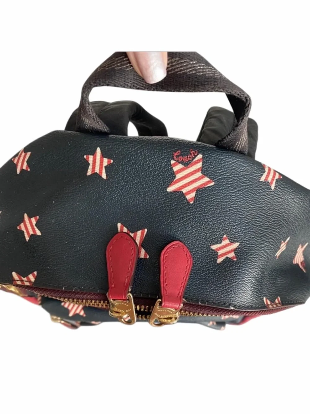 Rare Vintage Coach Charlie Backpack Americana Star Print